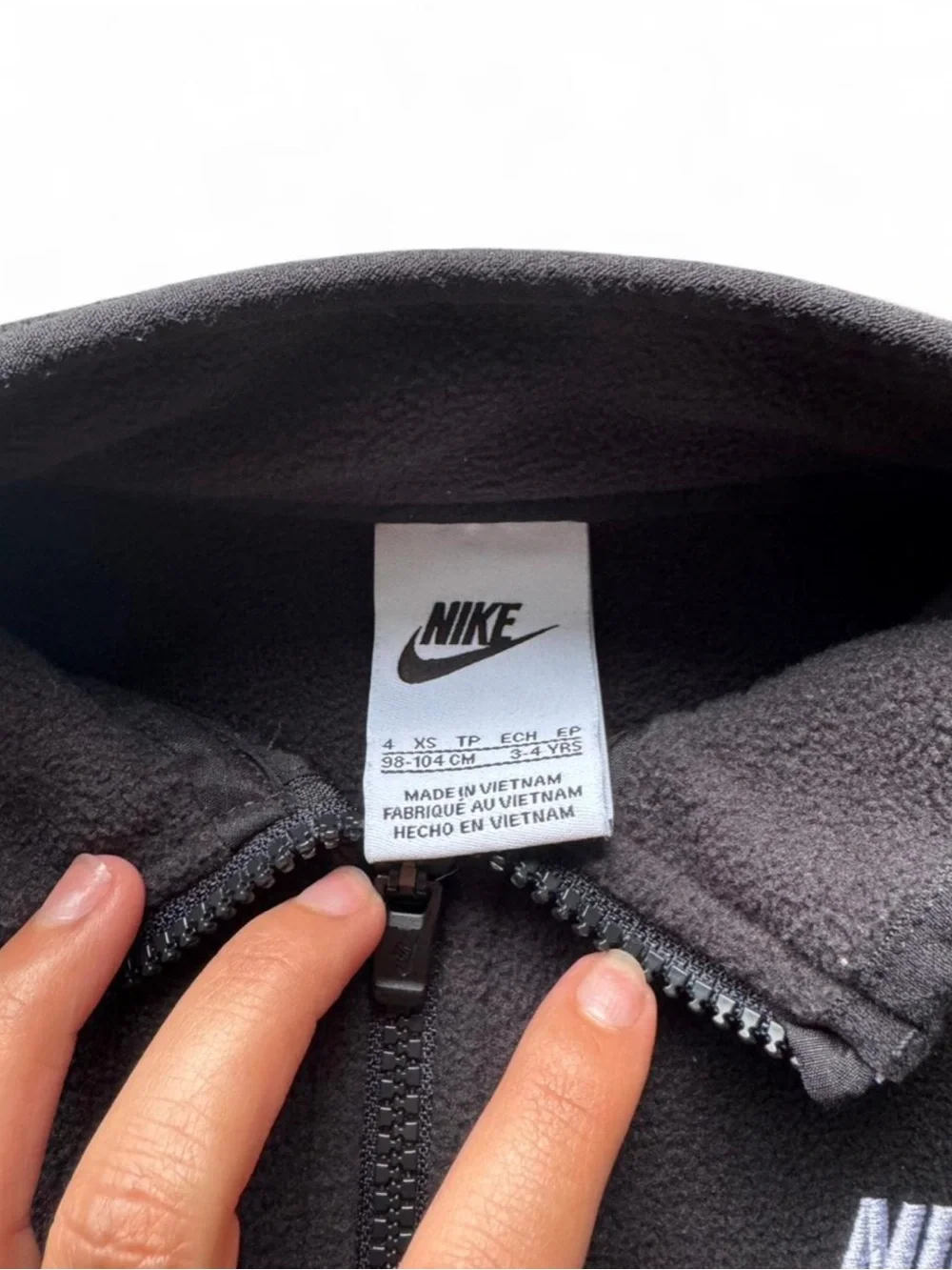 Nike Kids Black Fleece Matching Set Size 4 - Picture 3 of 6